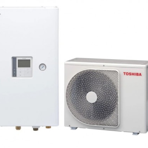 TOSHIBA ESTiA HWT-601HW-E + HWT-601XWHT6W-E – 6,00 kW / COP 4,80